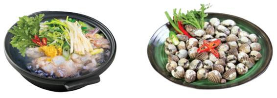 2월 이달의 수산물로 선정된 물메기(왼쪽)와 꼬막. 해수부 제공