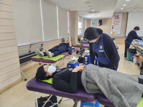 [포토뉴스] 좋은문화병원 사랑의 헌혈