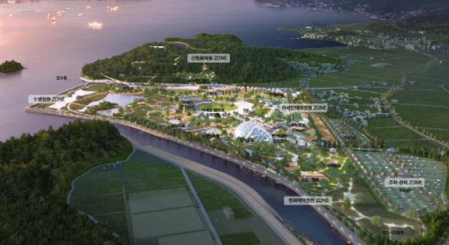 한‧아세안 국가정원 기본구상도. 부산일보DB