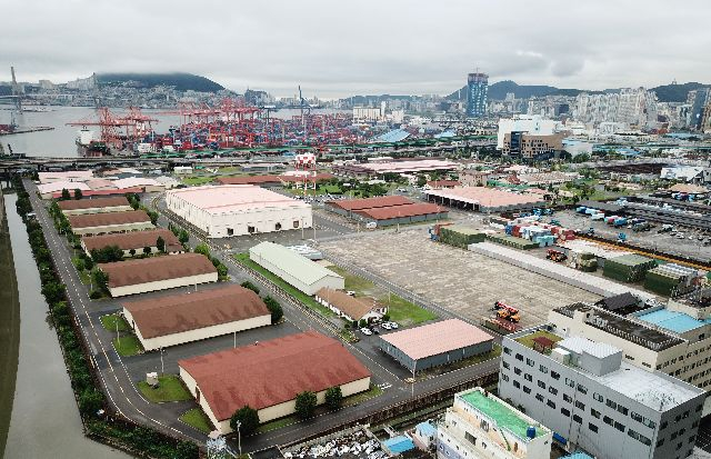 부산 동구 범일동 미군 55보급창 부지 전경. 부산일보DB