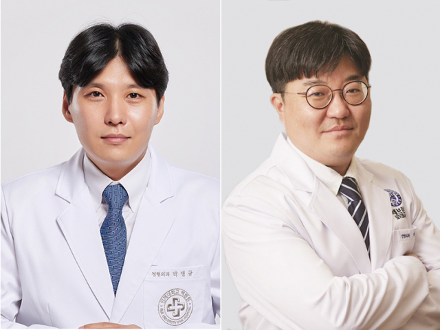 인제대학교 해운대백병원 정형외과 박병규 교수(왼쪽)와 세브란스 어린이병원 소아정형외과 박건보 교수.