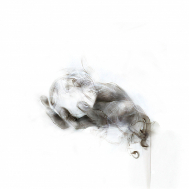 정안용 '소유한다는 것'. 연기 작업을 종이 위에 프린트하면 수채화 같은 느낌이 난다. 작가 제공