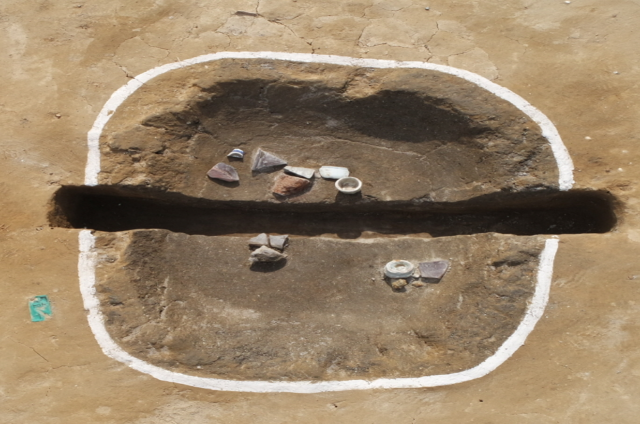 에코델타시티 내 발견된 염전 유적 중 소금가마. 부산도시공사 제공