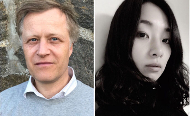 2024 제60회 베니스비엔날레 한국관 전시 총괄 예술감독을 맡은 야콥 파브리시우스 관장(왼쪽)과 이설희 큐레이터. 한국문화예술위원회 제공