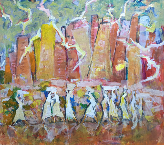 윤종철 '자갈치여인들'(2001). 미광화랑 제공