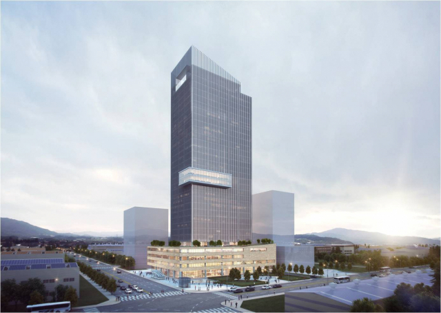 서부산 복합청사 설계공모가 시작됐다. 서부산 복합청사 조감도. 부산도시공사 제공