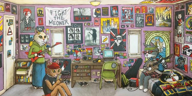 크리스 미소 'Rock Cats Indie Band'. 롯데갤러리 제공