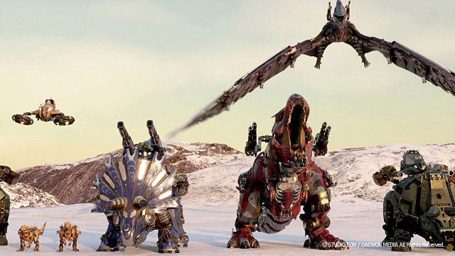 애니메이션 ‘아머드 사우루스: 기계 공룡 제국의 침략’ 스틸 컷. 대원미디어 제공