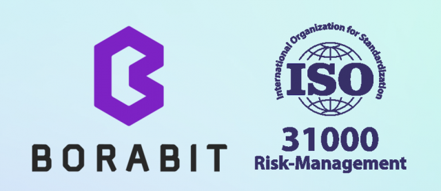 블록체인 핀테크 전문 회사 (주)뱅코가 운영하는 가상자산 거래소 보라비트는 3일 국내 가상자산 업계 최초로 국제표준화기구(ISO)의 리스크 관리 국제표준(ISO 31000) 인증을 획득했다고 밝혔다. 보라비트 제공