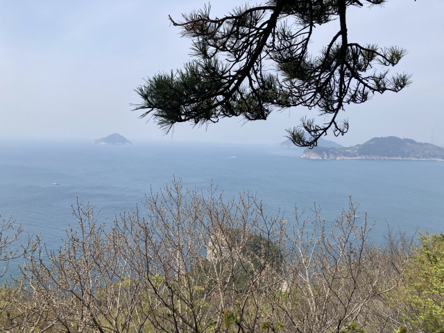 노루여전망대에서 본 바다 풍경.