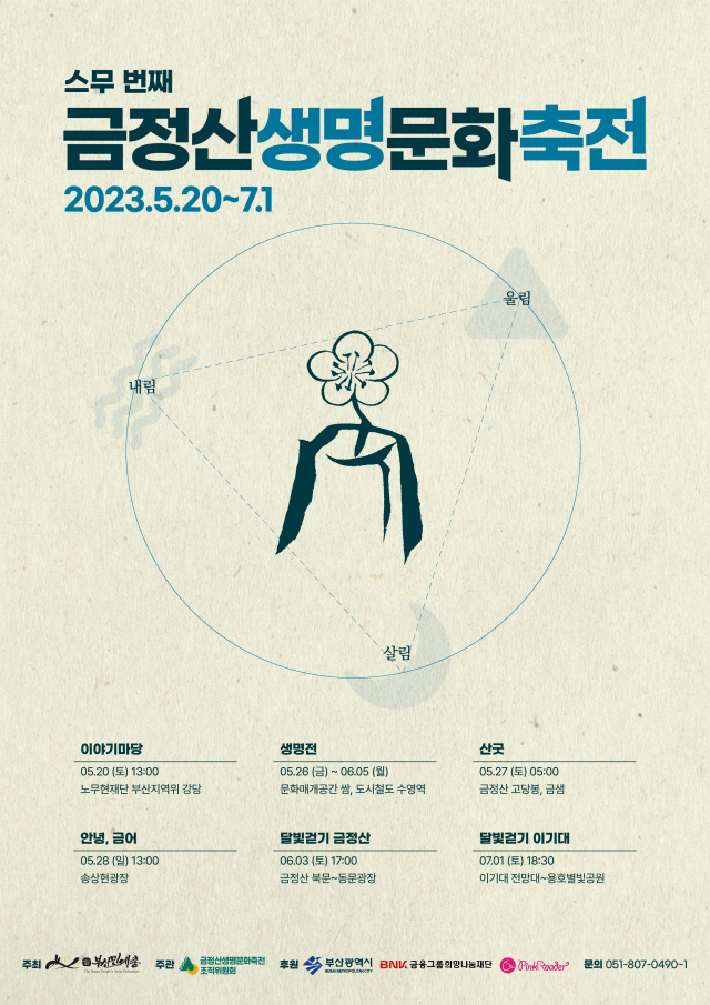 2023 금정산생명문화축전 포스터. 부산 민예총 제공