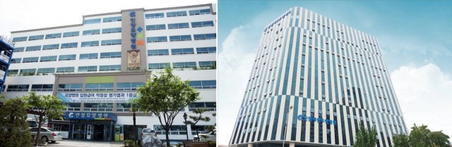 요양병원 입원급여 적정성 평가에서 1등급을 받은 인창요양병원(왼쪽)과 인창대연요양병원. 인창대연요양병원 제공