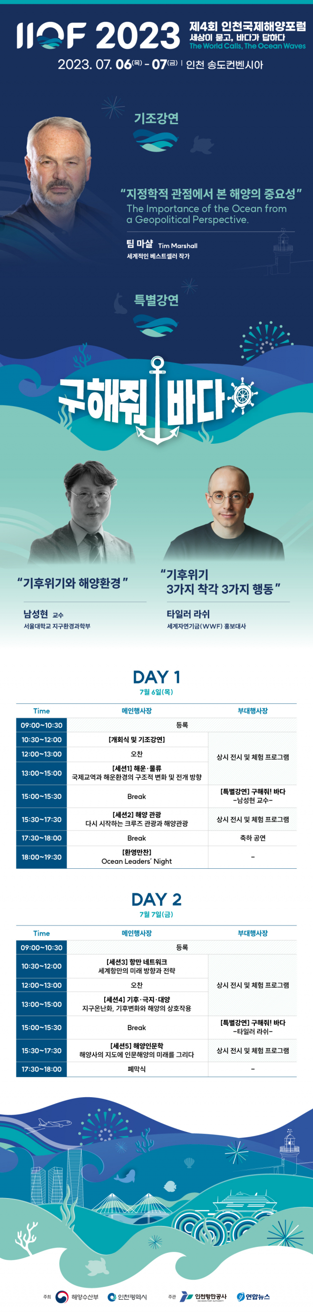 제4회 인천국제해양포럼 일정표. IPA 제공