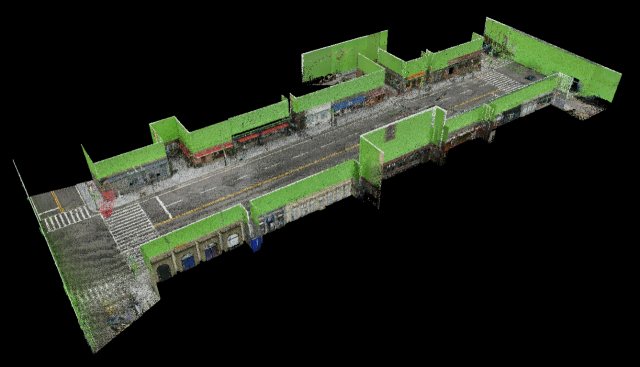영화 ‘공조’ 촬영을 위해 광대역 3D 스캐너로 만든 데이터 이미지. 부산영상위원회 제공