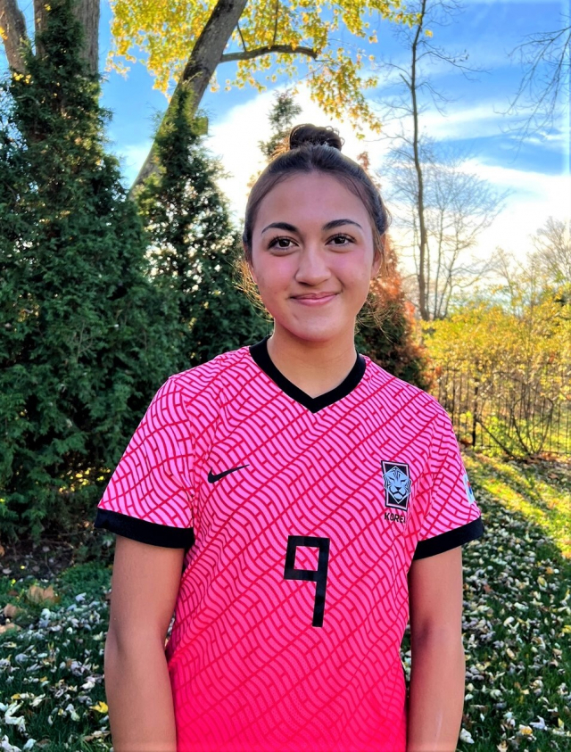 2023 FIFA 여자월드컵에 출전하는 대한민국 여자축구 A대표팀의 최종 소집 훈련 명단에 포함된 케이시 유진 페어. 대한축구협회홈페이지 캡처