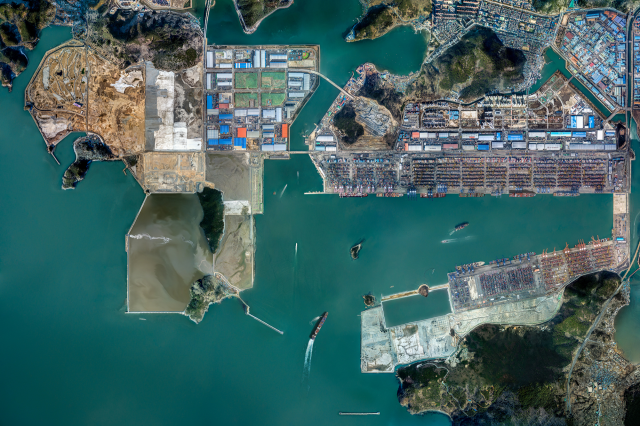 부산항 신항 항만배후단지 전경. 해수부 제공