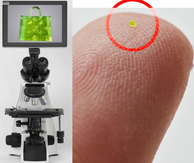 미스치프(MSCHF)가 최근 공개한 초소형 명품백. 미스치프 SNS 캡처