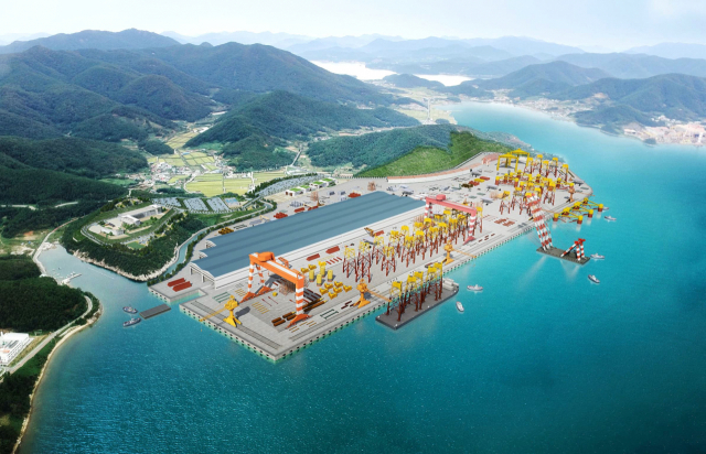 총 면적 160만㎡ 규모로 조성 중인 신야드 조감도. SK오션플랜트 제공
