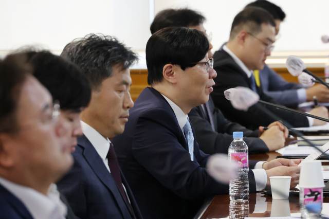 김소영 금융위원회 부위원장이 지난 14일 정부서울청사에서 열린 은행권 경영·영업관행·제도개선 TF 12차 실무작업반 회의에 참석해 발언하고 있다. 연합뉴스