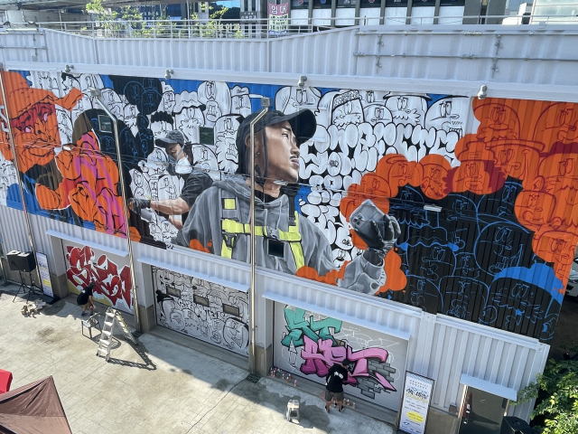 CATs 사상인디스테이션 2022년 그라피티 프로젝트 모습. 부산문화재단 제공