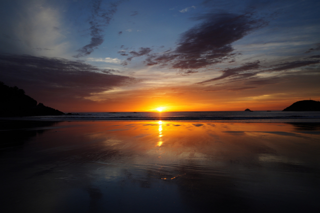 이상호의 '자은도의 노을'. 이상호 제공