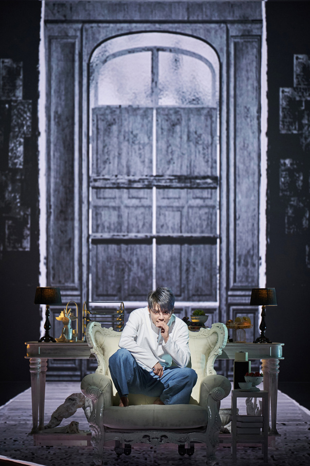 '데스노트'에서 열연하는 김준수(엘). 오디컴퍼니(주) 제공