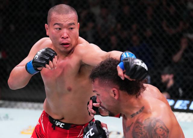 종합격투기 단체 UFC의 코메인 이벤트를 장식하는 한국인 파이터 ‘아이언 터틀’ 박준용. UFC 제공