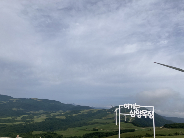 삼양목장 포토존.