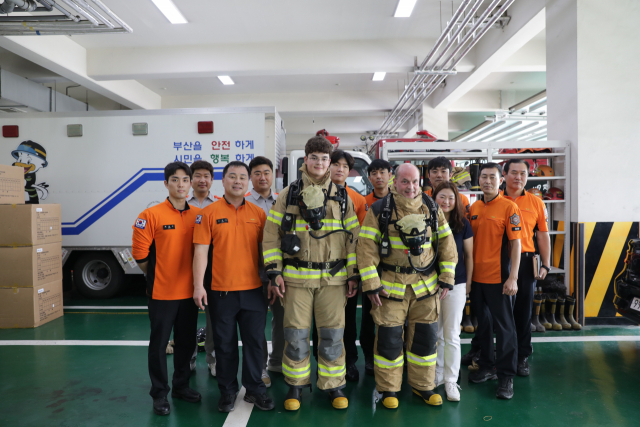 동래소방서, 독일 의용소방대원 소방안전체험 실시