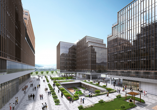 옥상정원 투시도. 반도건설 제공