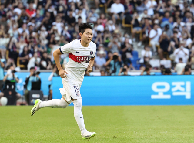 이강인(파리 생제르맹)이 2023-2024시즌을 앞두고 열린 프리시즌 경기를 성공적으로 마치고 프랑스 리그1에서의 활약을 예고하고 있다. AFP연합뉴스