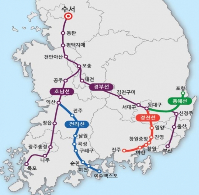 SRT 노선도