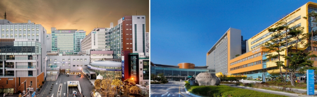 2023년 일반직 공개채용을 진행하는 부산대병원(왼쪽)과 양산부산대병원. 부산대병원 제공