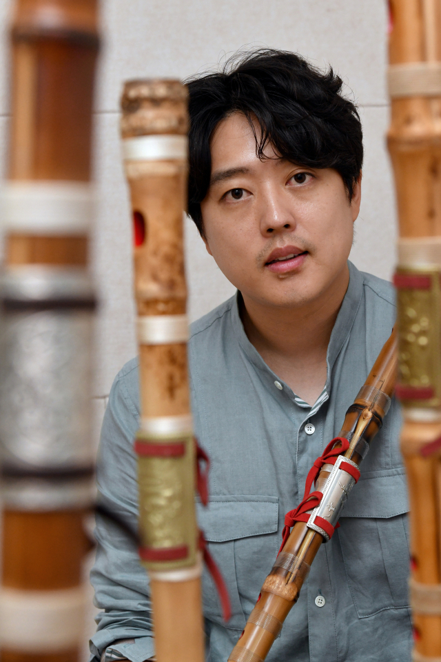 대금 연주자 손한별 부산시립국악관현악단 수석. ⓒ박희진