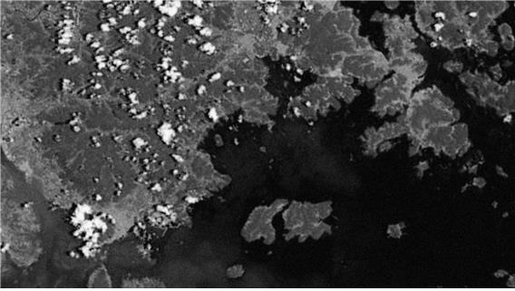 카이로스페이스 위성 'KSAT3U'가 지난 7일 촬영한 사천·통영 일대. 카이로스페이스 제공