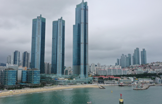 포스코이앤씨가 시공한 부산 해운대 엘시티. 정종회 기자 jjh@