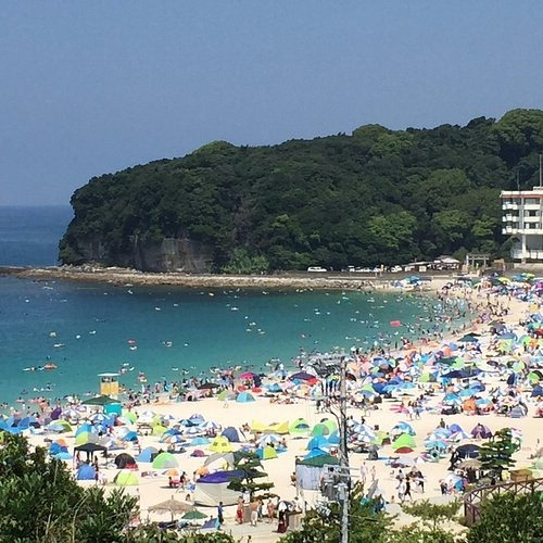 일본 와카야마현 시라하마정 해수욕장. 부산시 제공