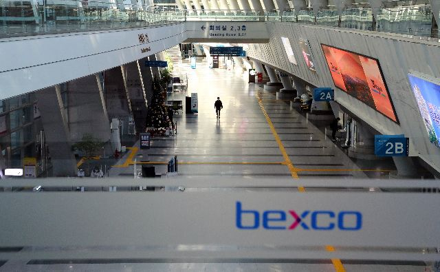 부산 벡스코 1전시장 모습. 부산일보DB