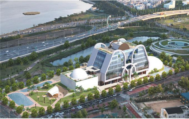 부산 강서구 명지국제신도시에 들어서는 프레스티지바이오파마의 R＆D센터 혁신신약연구원(IDC) 조감도. 부산일보DB