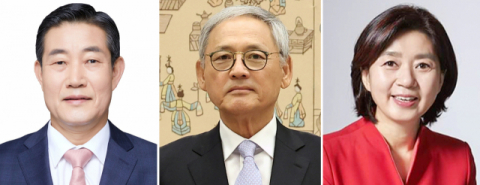 왼쪽부터 신원식, 유인촌, 김행 후보.