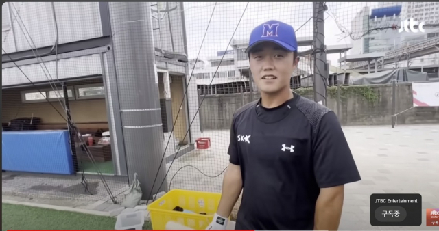 경남고 출신 성균관대 내야수 고영우는 14일 진행된 2024 KBO 리그 신인 드래프트에서 키움 히어로즈에 4라운드 전체 39순위로 지명됐다. JTBC 유튜브 캡처