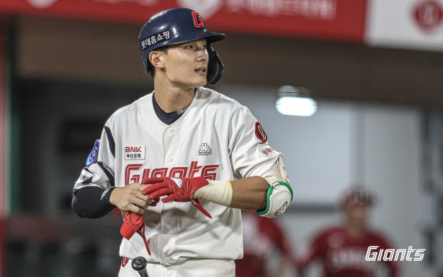롯데 자이언츠 외야수 윤동희(20)는 조만간 발표될 항저우 아시안게임 야구 대표팀에 승선할 후보 선수로 떠오르고 있다. 롯데 자이언츠 제공