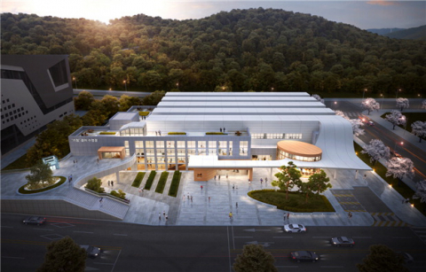 수영 경기가 펼쳐질 광양성황스포츠센터 조감도. 전라남도 제공