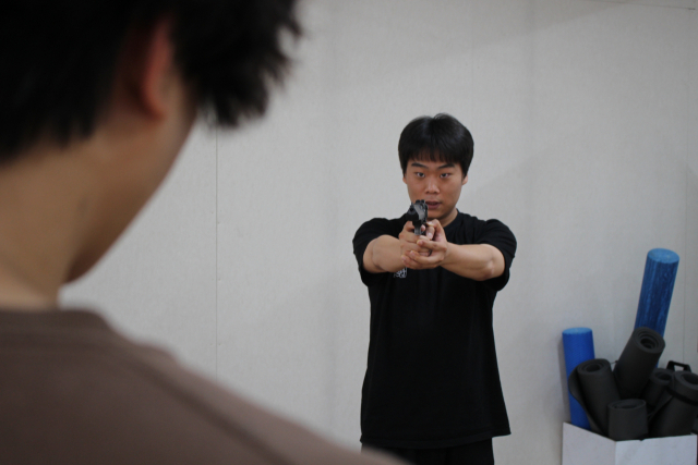 극단 우릿 ‘악연 - 스무번째 생일 선물’ 연습 장면. 부산연극협회 제공