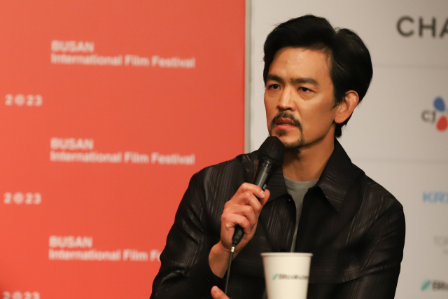 6일 부산국제영화제(BIFF) ‘코리안 디아스포라’ 기자회견에 참석한 존 조 배우. 황예찬 인턴기자