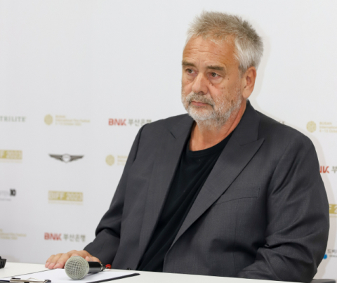 뤼크 베송 감독이 7일 오후 해운대구 영화진흥위원회 대회의실에서 열린 영화 ‘도그맨’ 기자간담회에 참석했다. 황예찬 인턴기자 제공