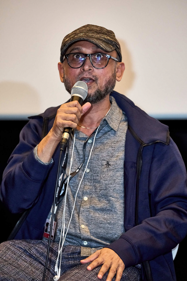 지난 8일 부산국제영화제(BIFF) 관객과의 대화(GV)에 참석한 ‘자서전 비슷한 것’ 파루키 감독. BIFF 제공