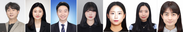 왼쪽부터 이승훈 기획취재부 기자, 변은샘 기획취재부 기자, 손희문 기획취재부 기자, 김보경 디지털미디어부 PD, 이정 디지털미디어부 PD, 이지민 디지털미디어부 에디터, 히라바루 나오코 서일본신문 기자.