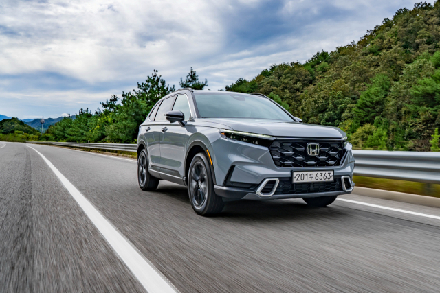 혼다 ‘올 뉴 CR-V 하이브리드’ 주행 모습. 혼다코리아 제공