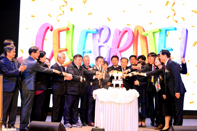 지난 11일 롯데호텔부산에서 열린 은산해운항공 30주년 기념식. 은산해운항공 제공